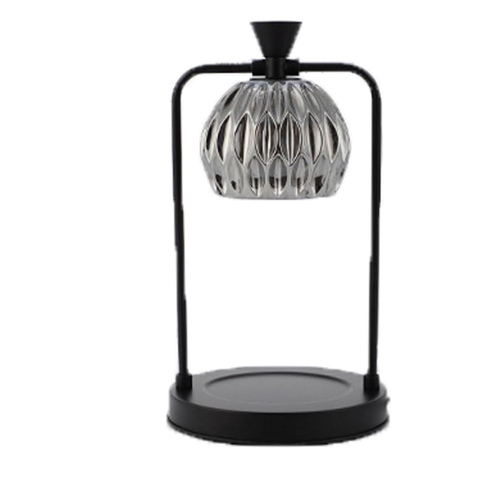 Zeng25liangOu-12 Bedside Lamps Aromatherapy Lamp Romantic Simple Bedroom Bedside Table Fused Candle(Black)