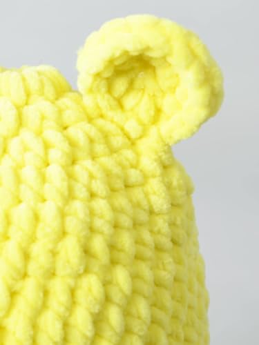 Image of Handmade Knitted Self Design Woolen Beanie Cap for Kids - White & Red 6-12 M | Winter Cap for Baby | FUNCAP56-6-12 M