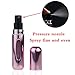 Portable Mini Refillable Perfume Atomizer Bottle Spray, Scent Pump Case for Travel 4 Pcs Pack of 5ml