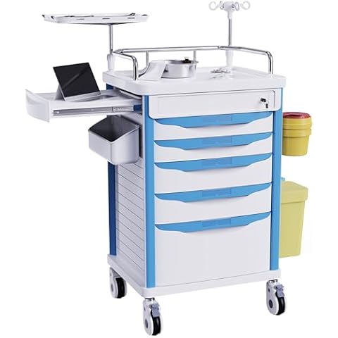 OLERN Medical Rolling Storage Crash Cart Cover