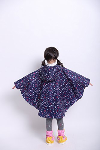 Image of Freesmily Kids Cute Raincoat Waterproof Rain Poncho Jacket Coat for Girls Boys