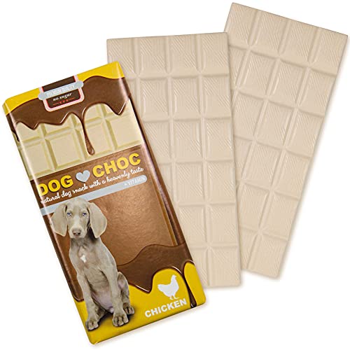Dog Choc Hundeleckerli - Hundeschokolade mit Huhn - mit speziellen Rezepturen nur für Hunde - 3 x 100g
