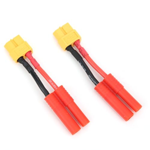XT60 Male to 4.0 Sheathed Balance Connector Charging Cable for RC Helicopter, Lithium Battery Charging, Copper Wire, sturdy and Flexible