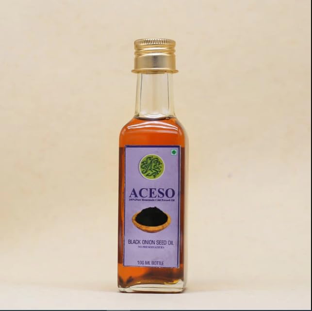 Aceso Onion Black Seed Hair Oil (100ml) | Pure & Natural Kalonji ka tel for For Healthy Hair and Skin