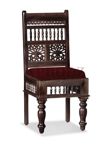 Image of APRODZ Sheesham Wood Norcross 4 Seater Dining Table Set for Home and Living Rooms| Dining Furniture | Walnut Finish