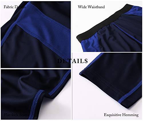 Yushow 2 Pack Men's Compression Pants Running Tights Workout Leggings, Summer Cool Dry Technical Sports Baselayer #TOP4