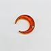 Uni Craft's Amber Stone Handmade Nose Piercing Septum Pincher Naga Body Jewelry Gauges Size 12g (2mm) to 1/2