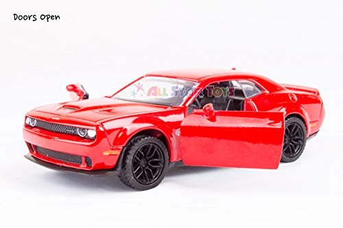 American Legends Dodge Challenger Hellcat 2018 Rojo miniatura 3