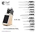 lief + svein German Steel Knife Block Set, 15-Piece Kitchen Knife Sets. German Stainless 1.4116 Steel. Unique Kitchen Knives Set with Ipad Holder. Ideal knife set with block and sharpener. lief + svein German Steel Knife Block Set, 15-Piece Kitchen Knife Sets. German Stainless 1.4116 Steel. Unique Kitchen Knives Set with Ipad Holder. Ideal knife set with block and sharpener.