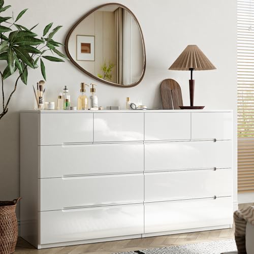 ZORPLIX 10 Drawer White Dresser for Bedroom, 55