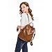 Imagen de Wishliker Bolso Mochila Cuero Antirrobo Mochilas Tipo Casual para Mujer
