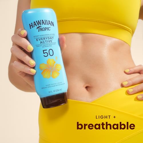 Hawaiian Tropic Everyday Active Sunscreen Lotion, SPF 50 Sunblock, 8 Fl Oz - Image 5