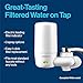 Brita Faucet Mount System, Water Faucet Filtration System with Filter Change Reminder, Reduces Lead, Made Without BPA, Fits Standard Faucets Only, Elite Advanced, White, Includes 1 Replacement Filter