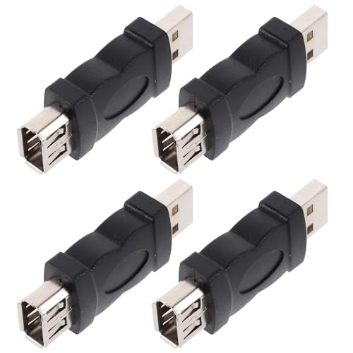 BESPORTBLE 4pcs Pin Female to Male Adapter Converter USB to IEEE 1394 Connector for Digital Cameras Printers Scanners Driver - Compact and Lightweight Design