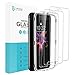 Syncwire Screen Protector for iPhone 8/7/6s/6 [3-Pack], Anti-Fingerprint 9H Tempered Glass Protective Screen for iPhone 8/7/6s/6, Screen-Alignment Frame Included, Bubble-Free (Not Edge to Edge)
