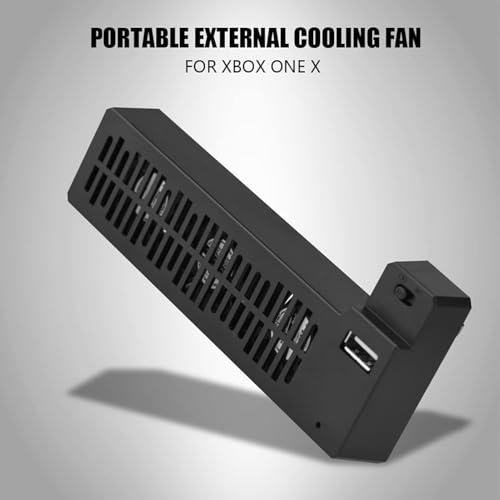 Image of One X One Games 15x6x4 Portable Heat Reducing USB External Cooling Fan Side Mounted for One X Game Console