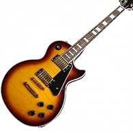 TIGER FLAME – Features a stunning high-gloss Brown Sunburst over a tiger flame maple veneer. Paired with shining gold hardware, this guitar looks incredibly expensive on stage. WARM, POWERFUL TONE – Equipped with two gold-covered humbucking pickups. ...