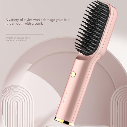 Peine alisador recargable USB para cabello portátil miniatura 5