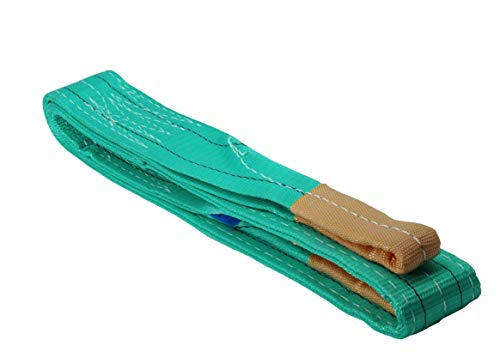 Cinta de elevación de 2 capas según DIN EN 1492-1, capacidad de carga: 2000 kg, longitud: 4,0 m Cover