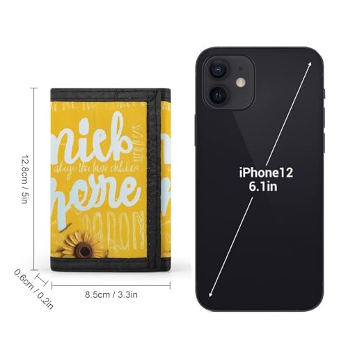 Goodlooking Hello Sunshine Print Trifold Wallet with ID Window & Key Ring | Slim Front Pocket Wallet with 8 Card Holder2