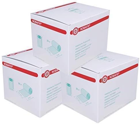nobafix ELASTIC CONFORMING BANDAGE 60 Piece Individually in Foil Von Noba DIFFERENT SIZES - 8 cm x 4 m
