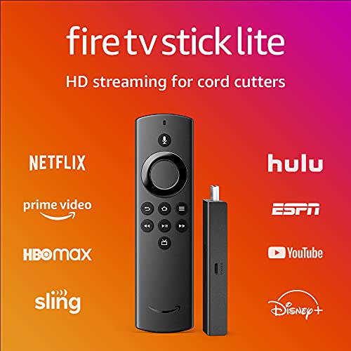 Fire Tv Stick Lite, Free And Live Tv, Alexa Voice Remote Lite, Smart Home Controls, Hd Streaming #TOP6