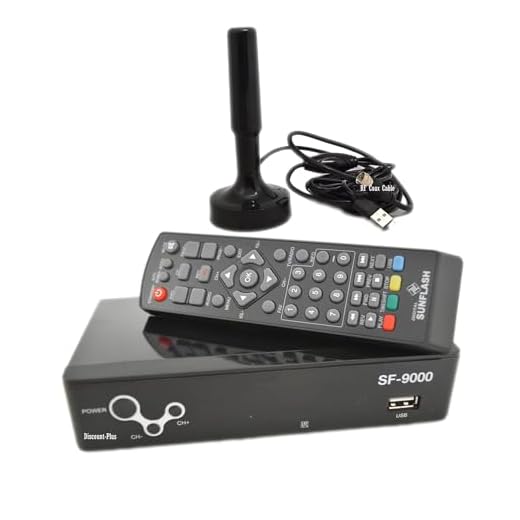 Digital Converter Box Set-top Tuner Over The Air Free TV Receiver with HDMI/RCA/USB/RF Recording 1080 Resolution MP4 Player + Indoor Or Outdoor 360 Reception TV Antenna with Magmetic Base Combo