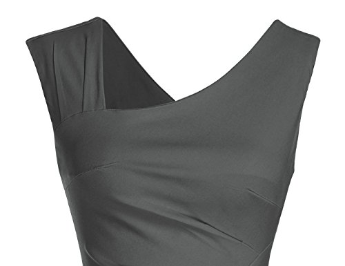 Image of MUXXN Women's Retro 1950s Style Sleeveless Slim Business Pencil Dress