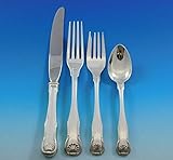 King by Kirk Stieff Sterling Silver Flatware Set Service 36 Pieces Shell Motif