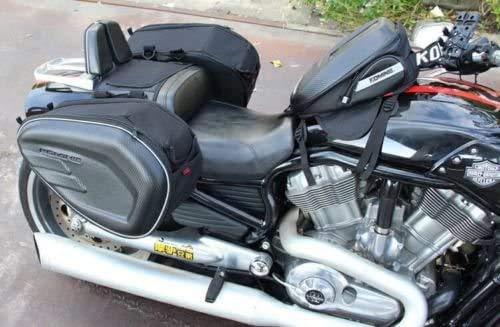 image for TBVECHI 2 Pack Motorcycle Saddle Bags Universal Motorcycle Pannier Bag