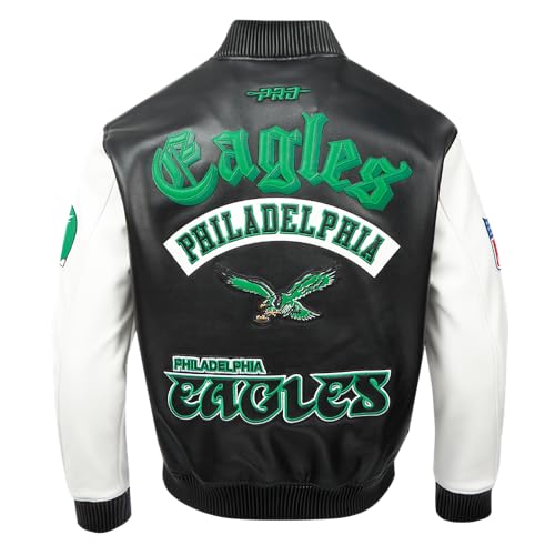 Pro Standard Mens NFL Philadelphia Eagles Best of Jacket Black/White 3XL - Image 2