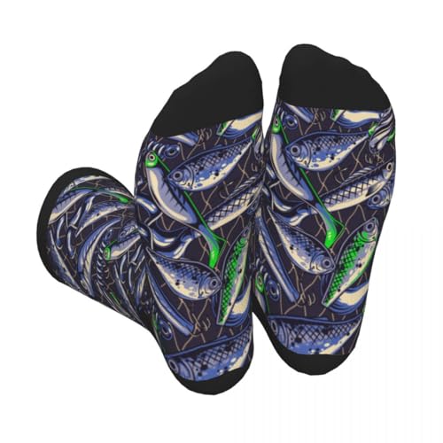 Image of Men Women Casual Cool Cute Crazy Funny Athletic Sport Novelty Graphic Crew Socks