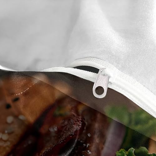 Parure de lit hamburger 3D en microfibre douce et durable - 8