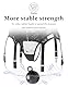 comeondear Sexy Strapsgürtel Breit Damen 6 Halter Clips Strumpfhalter Große Größen Strapsen Dessous Set für Frauen Mesh Strapshalter Garter Belt Strumpfgürtel mit G-String Strumpfband (Schwarz,M-L)