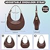 Keyli Shoulder Bag for Women Stylish Casual Clutch Purses for Women 3 Ways Adjust Strap Hobo Handbags with Zip Closure
