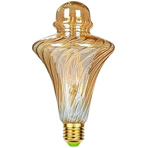 TIANFAN Led-lampen Vintage gloeilamp Twist Cone 4W 2500K warm witte decoratieve Edison-lamp
