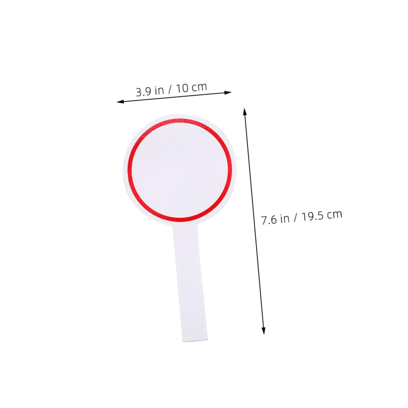 AUTSUPPL 12pcs Small White Boards Dry Erase Scoreboard Hand Board Voting Paddle