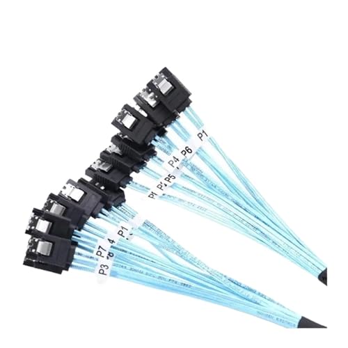 Cable SATA profesional 90° 7Pin 6Gbps para NAS