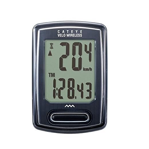 Cat Eye Velo Wireless+ Wireless Bicycle Computer Negro - Ordenador para Bicicletas (CR2032, 1 año(s), 0-40 °C, 37 mm, 16,5 mm, 55,5 mm)
