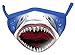 Wild Republic Masque adulte Wild Smiles de pouvant se superposer à un masque à usage médical, réutilisable, lavable, couvrant la bouche et le nez, avec motifs requins 25793
