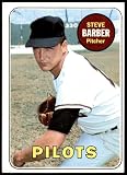 1969 Topps #233 xMUD Steve Barber Seattle Pilots (Baseball Card) (No Mud on his Face) EX Pilots