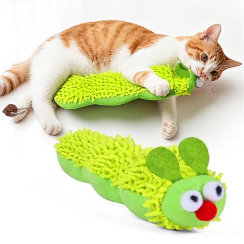 OSDUE Katzenminze Spielzeug, Interaktives Spielzeug für Katzen, Katzenspielzeugs Selbstbeschäftigung, Weiches Katzenkissen, für Katzenzahnhygiene & Aktivität OSDUE Katzenminze Spielzeug, Interaktives Spielzeug für Katzen, Katzenspielzeugs Selbstbeschäftigung, Weiches Katzenkissen, für Katzenzahnhygiene & Aktivität