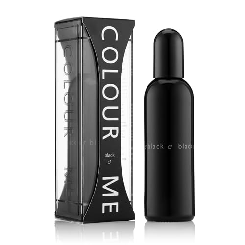 COLOUR ME Black Profumo da uomo, Eau de Parfum 90 ml, fragranza di lusso - Dopobarba da uomo, persistente Fragranza di Milton-Lloyd, 100ml