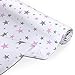Produktbild Amilian Baumwollstoff Meterware, Stoffe, Stoffreste, Stoffpaket: ca. 160 cm x 100 cm, zum Nähen, für Patchwork 100% Baumwolle DIY Baumwollstoff, Baumwolltuch, Nähstoffe, Sternchen Klein Rosa