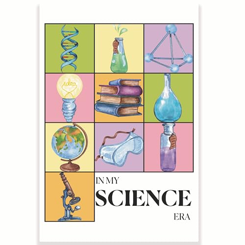 Printlabz Poster divertente in classe in classe "In My Science Era", lezione di biologia e chimica, 30,5 x 45,7 cm, decorazione per aula e la scuola, CPS0444