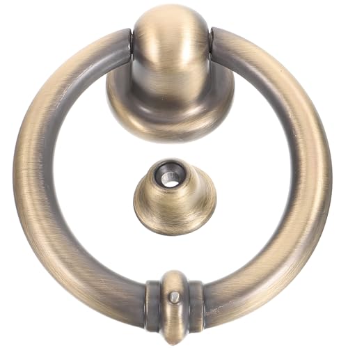 HOMSFOU Aldaba De Puerta Exterior De Aleación De Zinc Engrosada Aldaba De Seguridad Para Puerta De Casa Diseño Compacto y Ergonómico Base Lisa Antideslizante Uso Doméstico y Hotelero