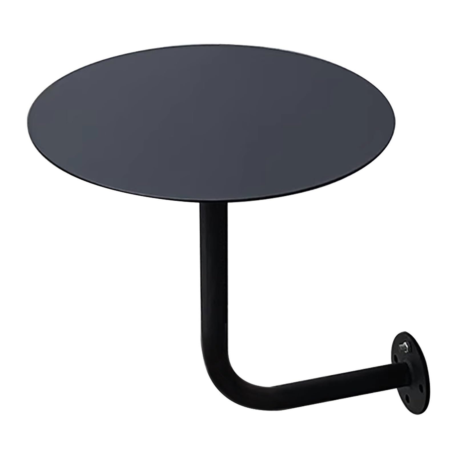 Mesa de comedor flotante redonda con acabado minimalista pub