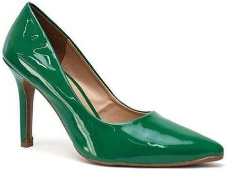 sapatos scarpin verde
