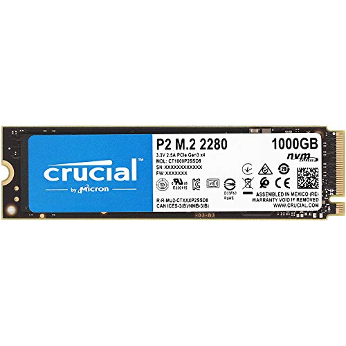 CRUCIAL ũ P2ø 1TB(1000GB) 3D NAND NVME PCIE M.2 SSD CT1000P2SSD8 (  ǰ)