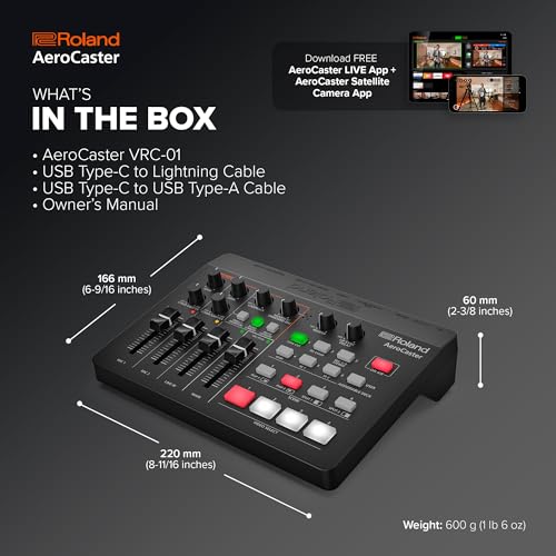 Roland AeroCaster | Portable Livestreaming System | Powerful Wireless Multi-Camera Production Solution | Hardware Controller & Audio Interface | Stream Directly to YouTube, Facebook, Twitch & More by Roland - Image 3